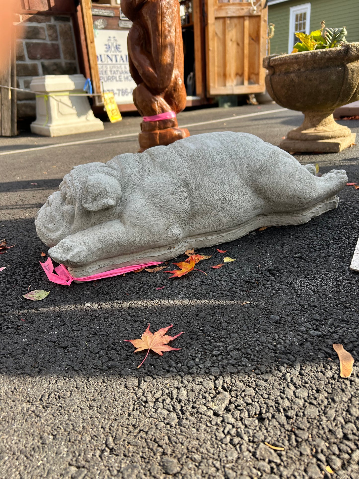Layla- Laying Bulldog Statue