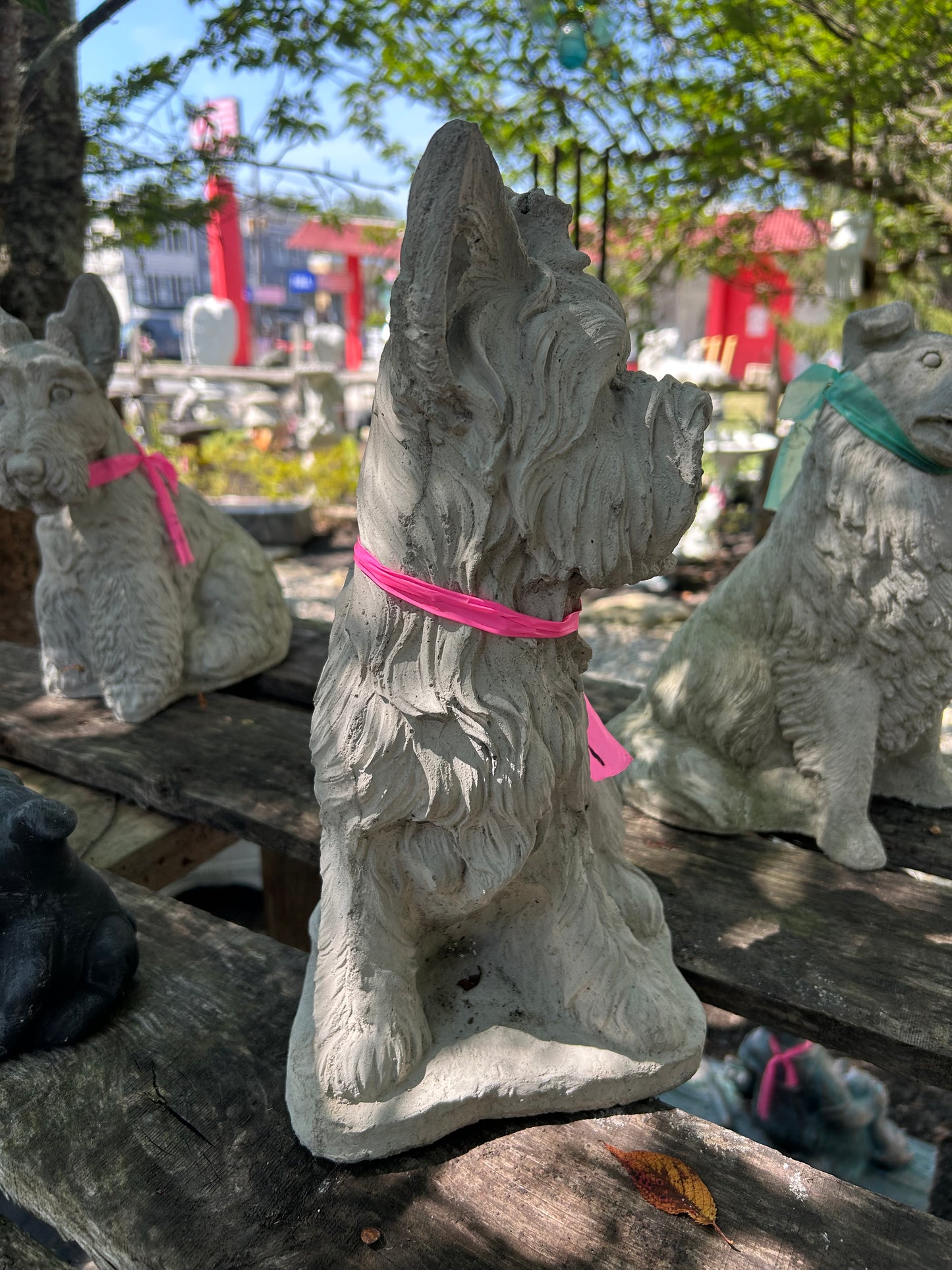 Lola (Yorkie with Bow Dog Statue)