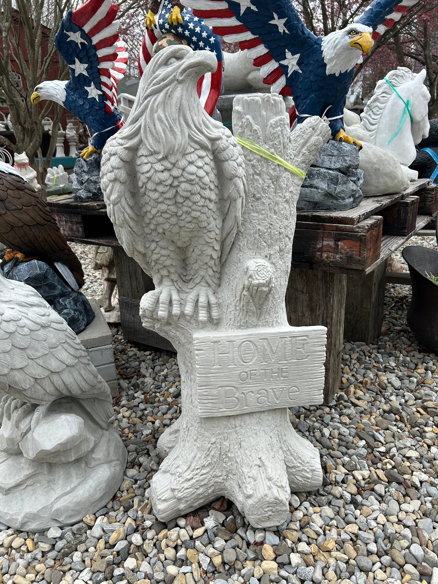 "Home of the Brave" Eagle Statue