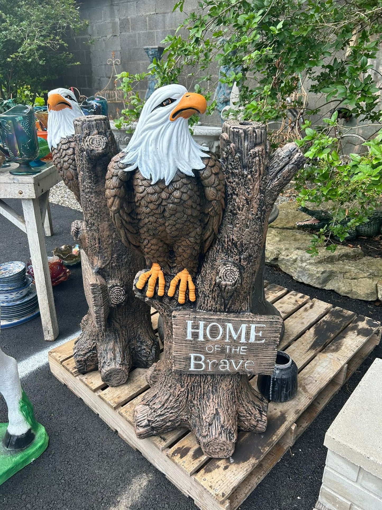 "Home of the Brave" Eagle Statue