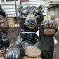 Bear w/ Welcome Sign Statue