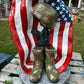 X-Lrg Eagle with Flag and Battle Cross