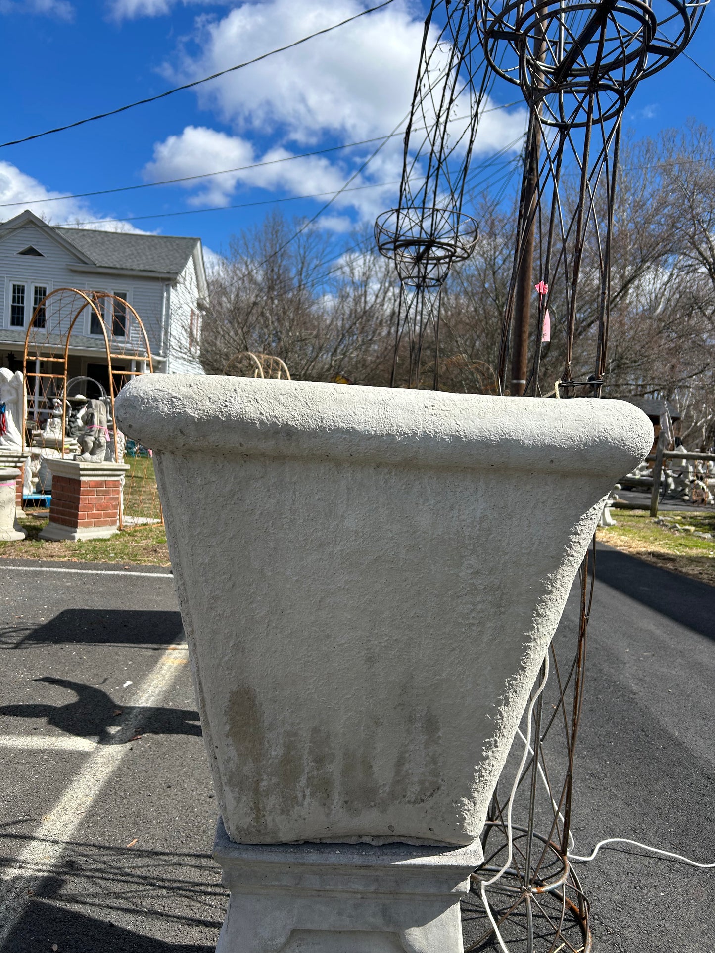 25” Tall Large Square Planter