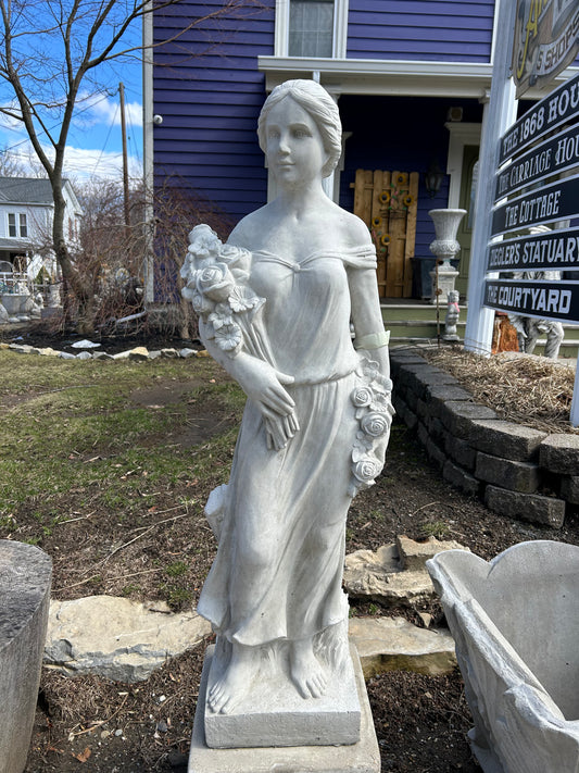 42” Tall Woman with Roses