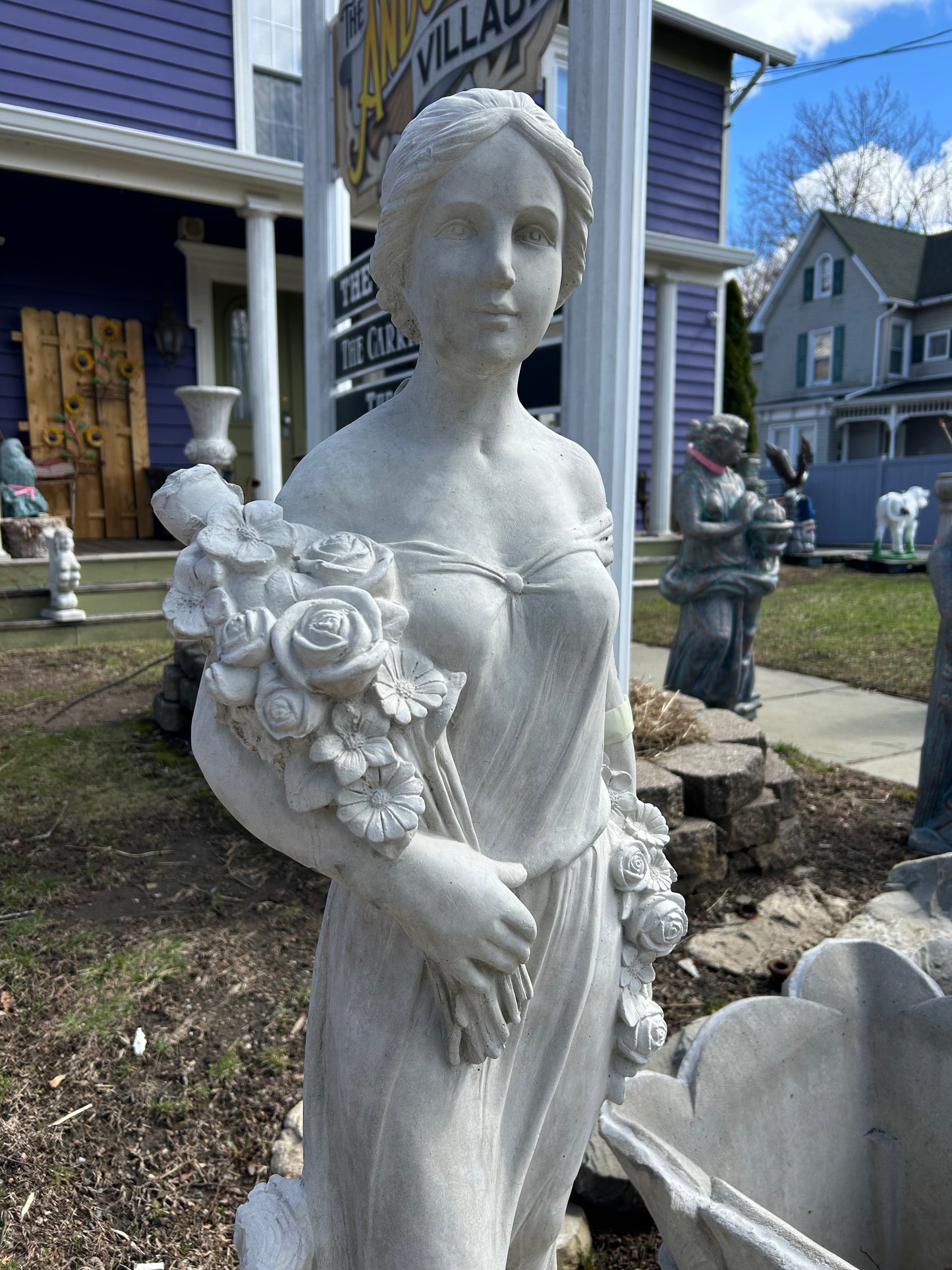 42” Tall Woman with Roses
