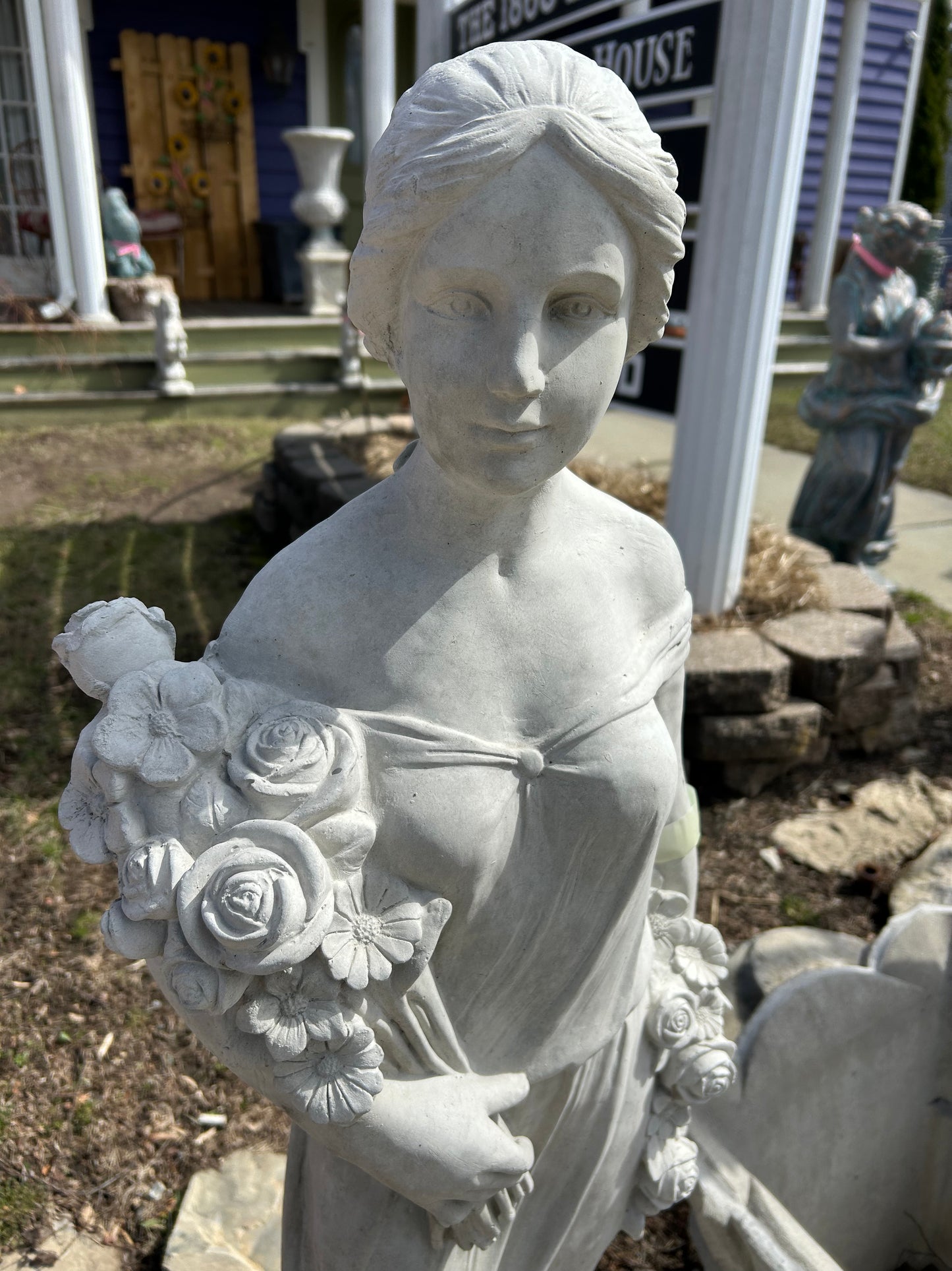42” Tall Woman with Roses