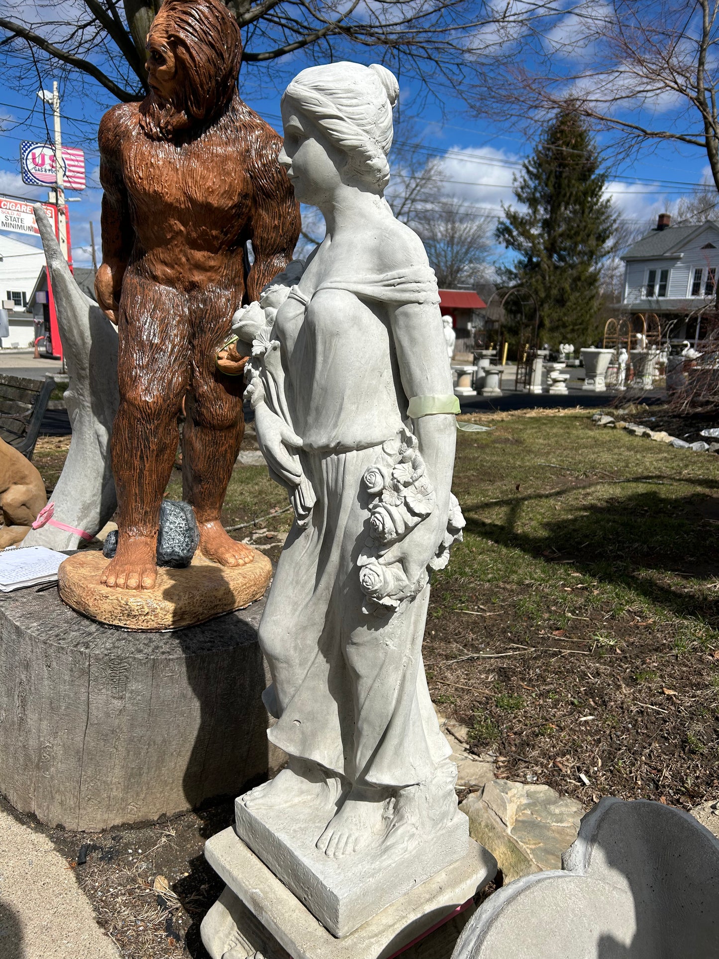 42” Tall Woman with Roses
