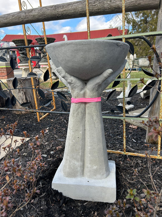 Giving Hands Birdbath