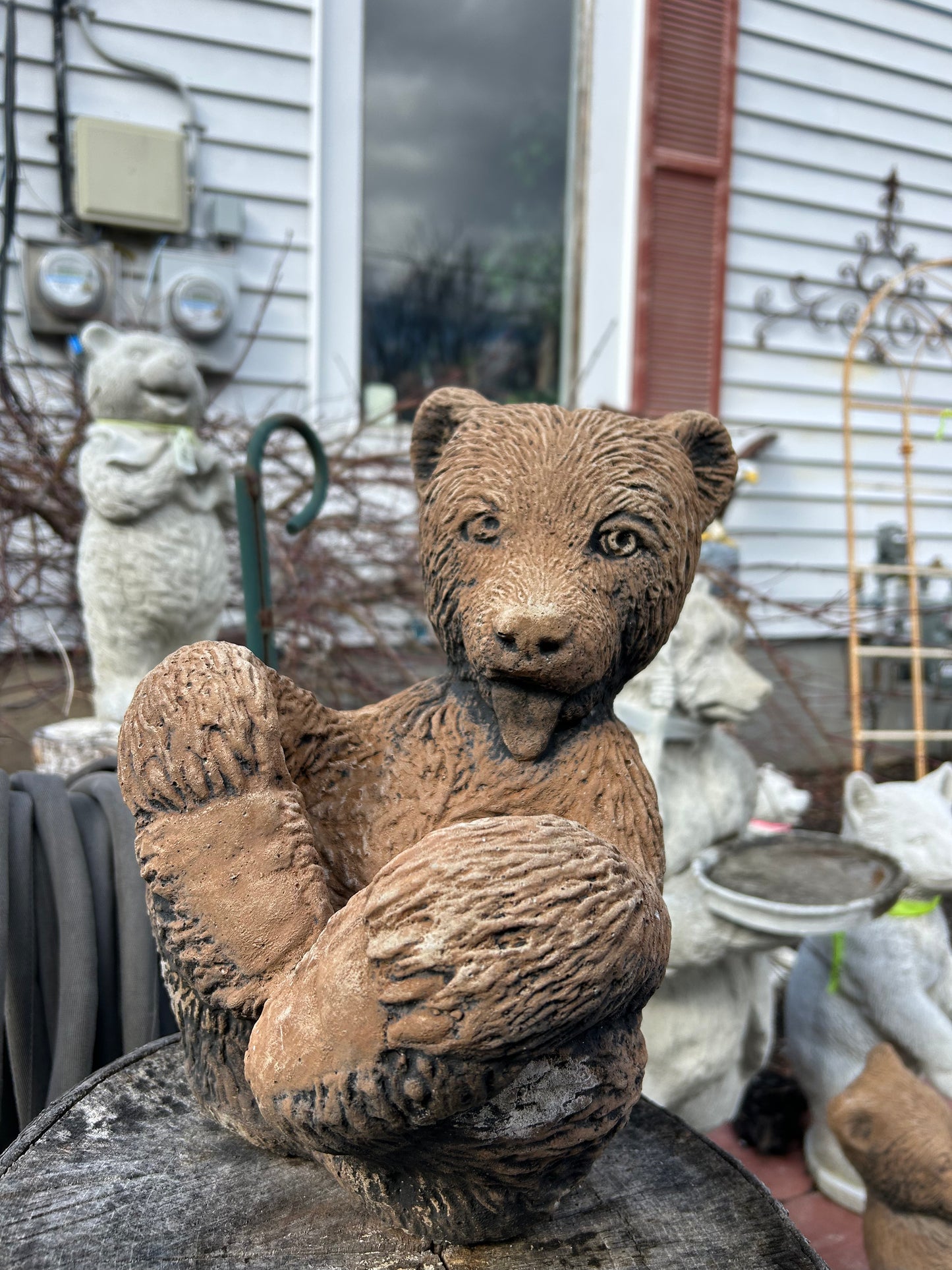 Teddy Bear Concrete Statue