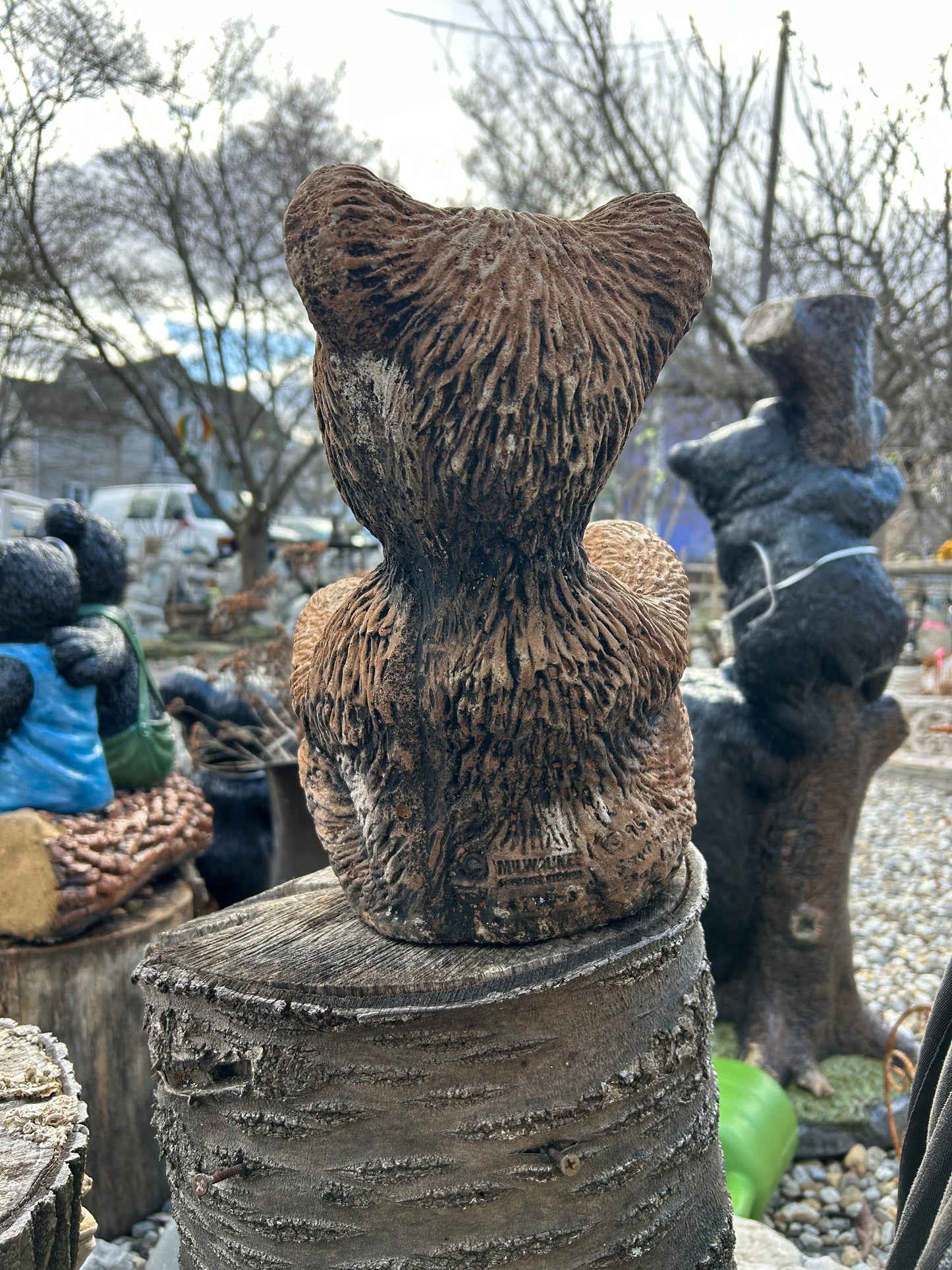 Teddy Bear Concrete Statue