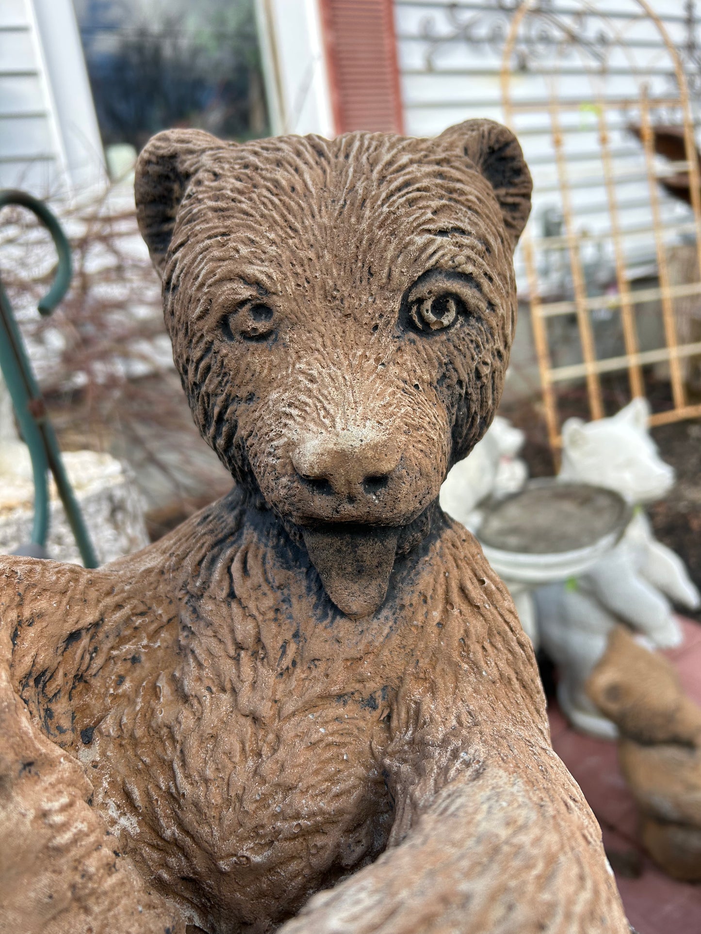 Teddy Bear Concrete Statue