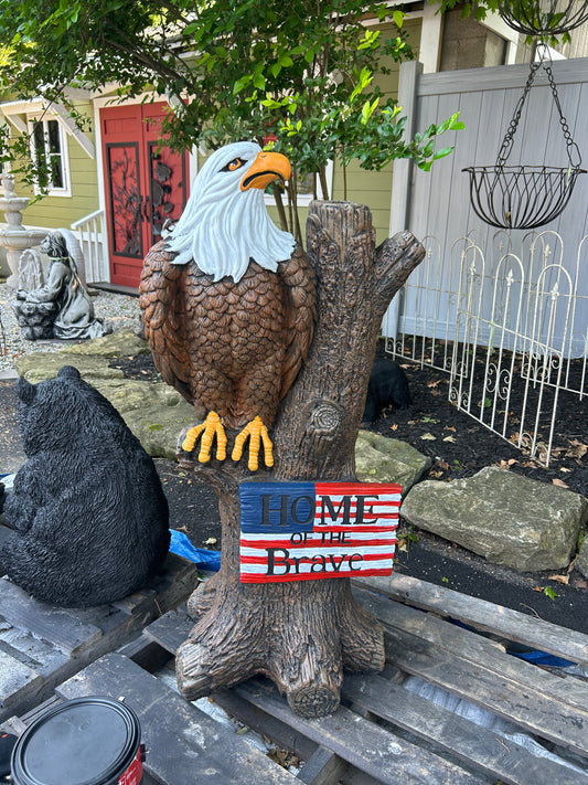 "Home of the Brave" Eagle Statue