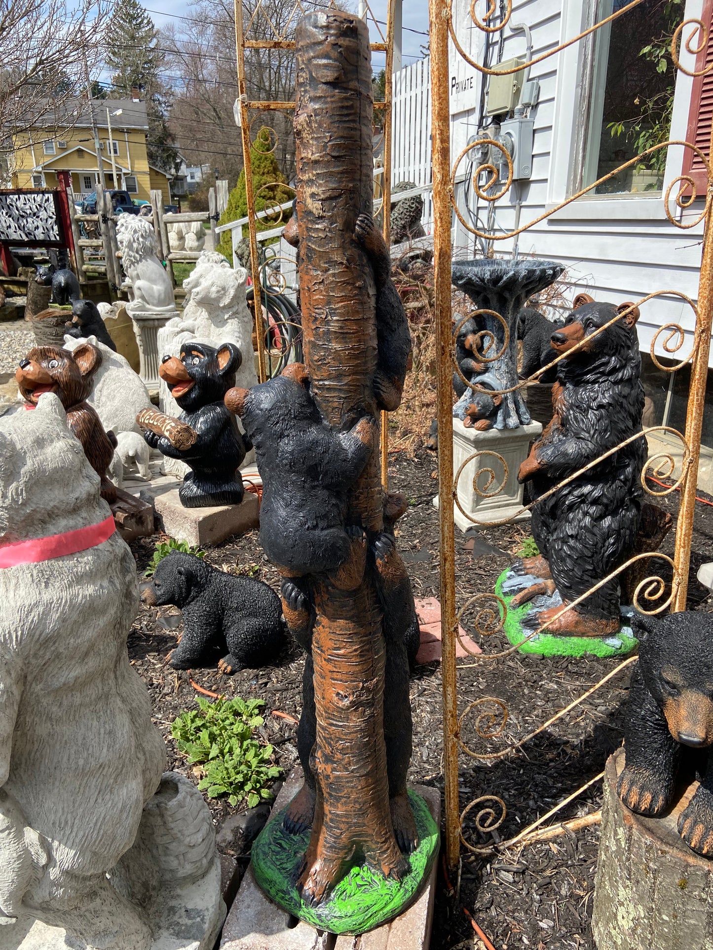 "Bearly" Climbing Statue