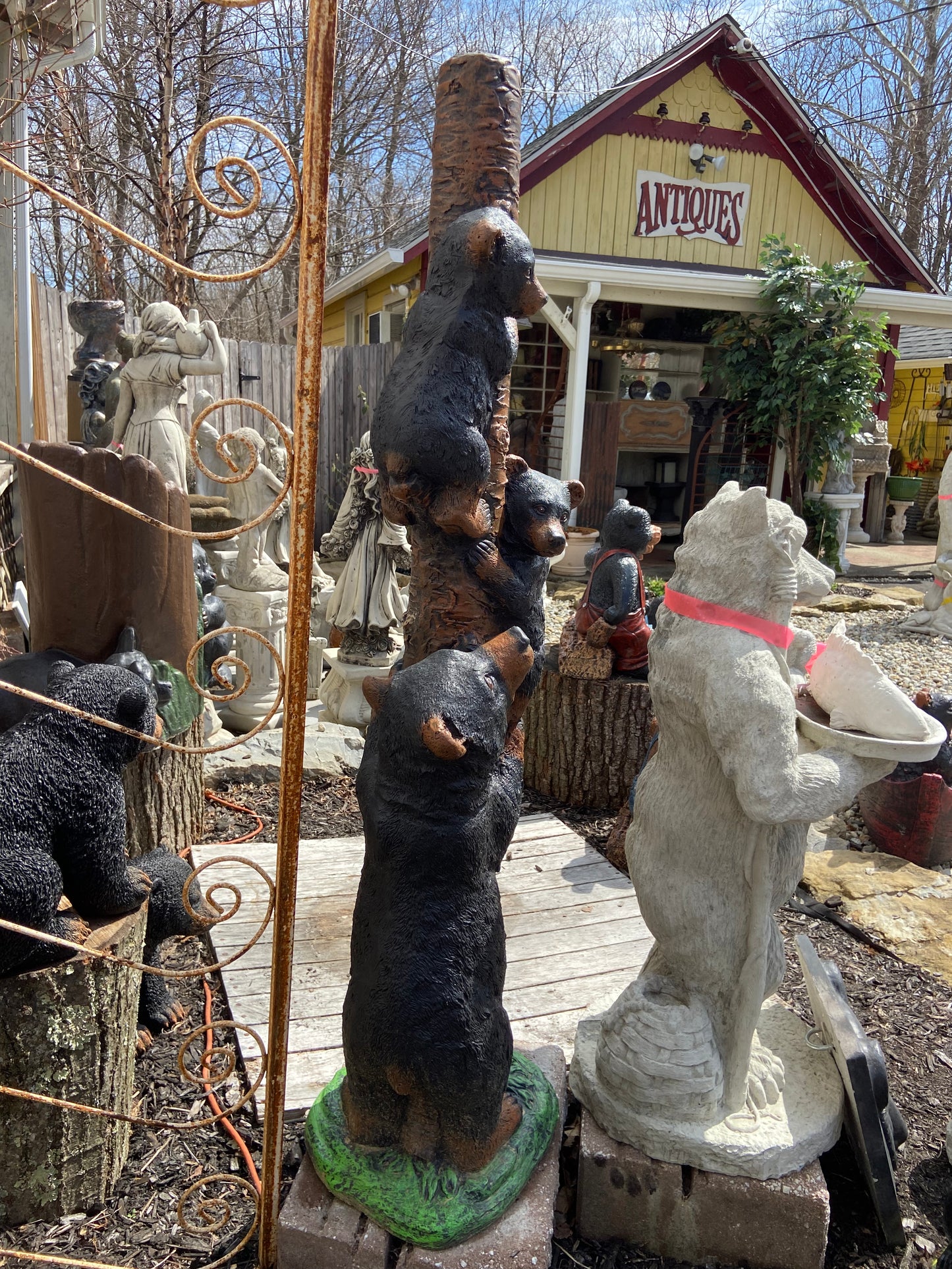 "Bearly" Climbing Statue