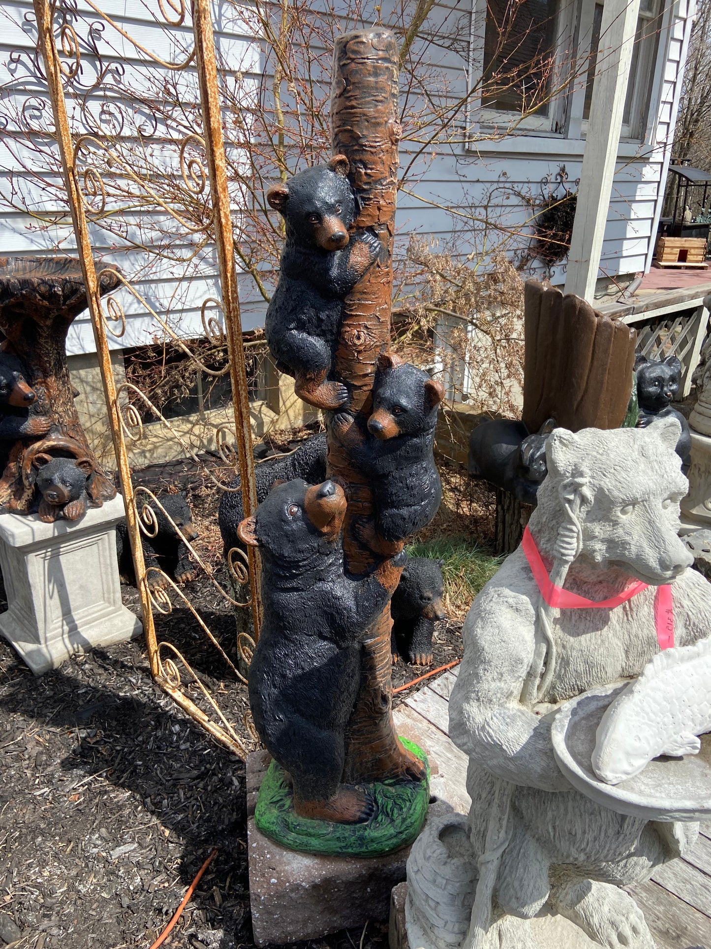 "Bearly" Climbing Statue