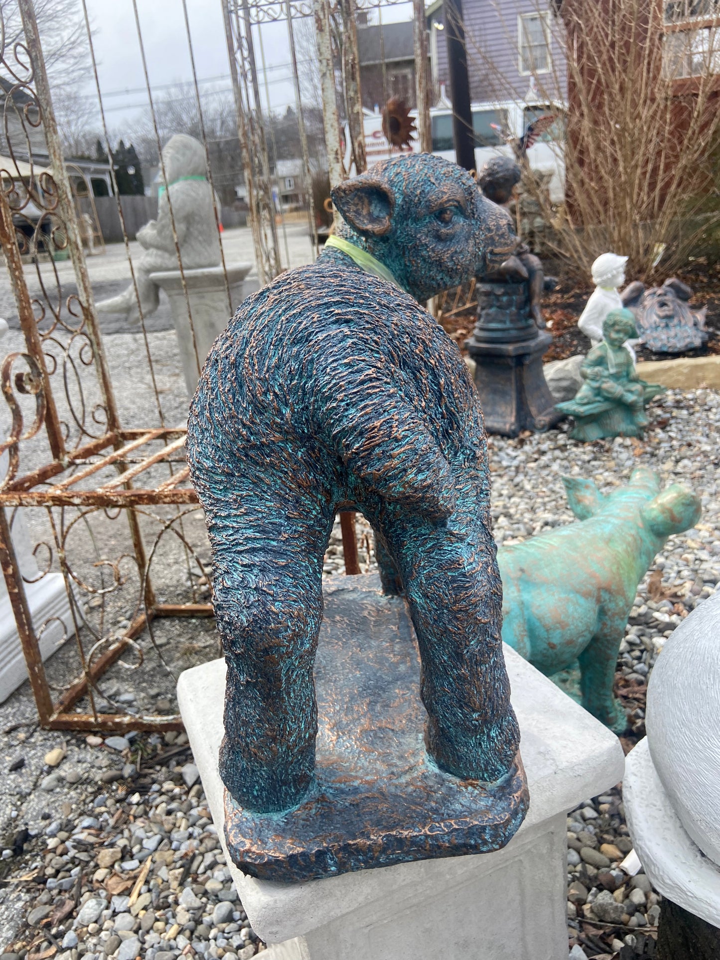 Lamb Standing Statue