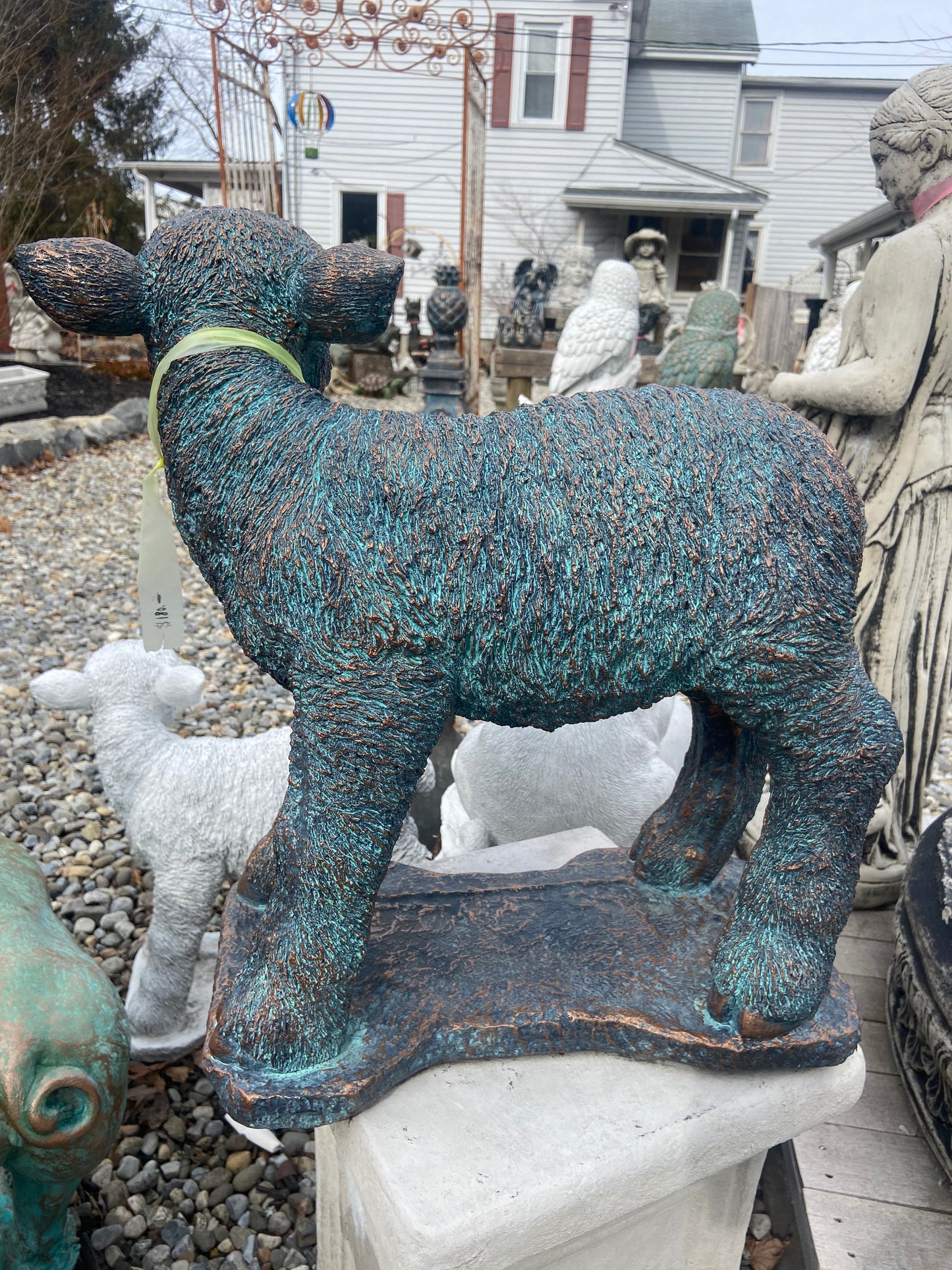 Lamb Standing Statue