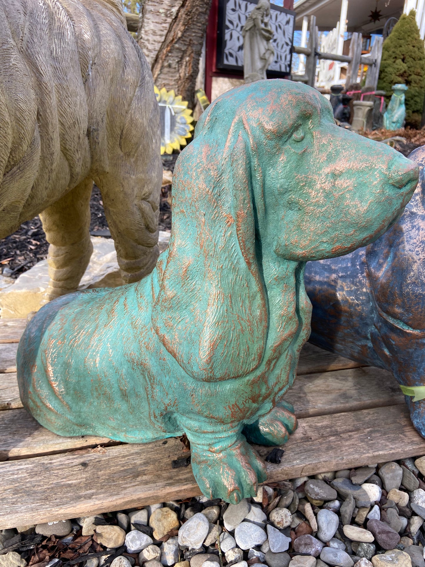 Basset Hound Statue