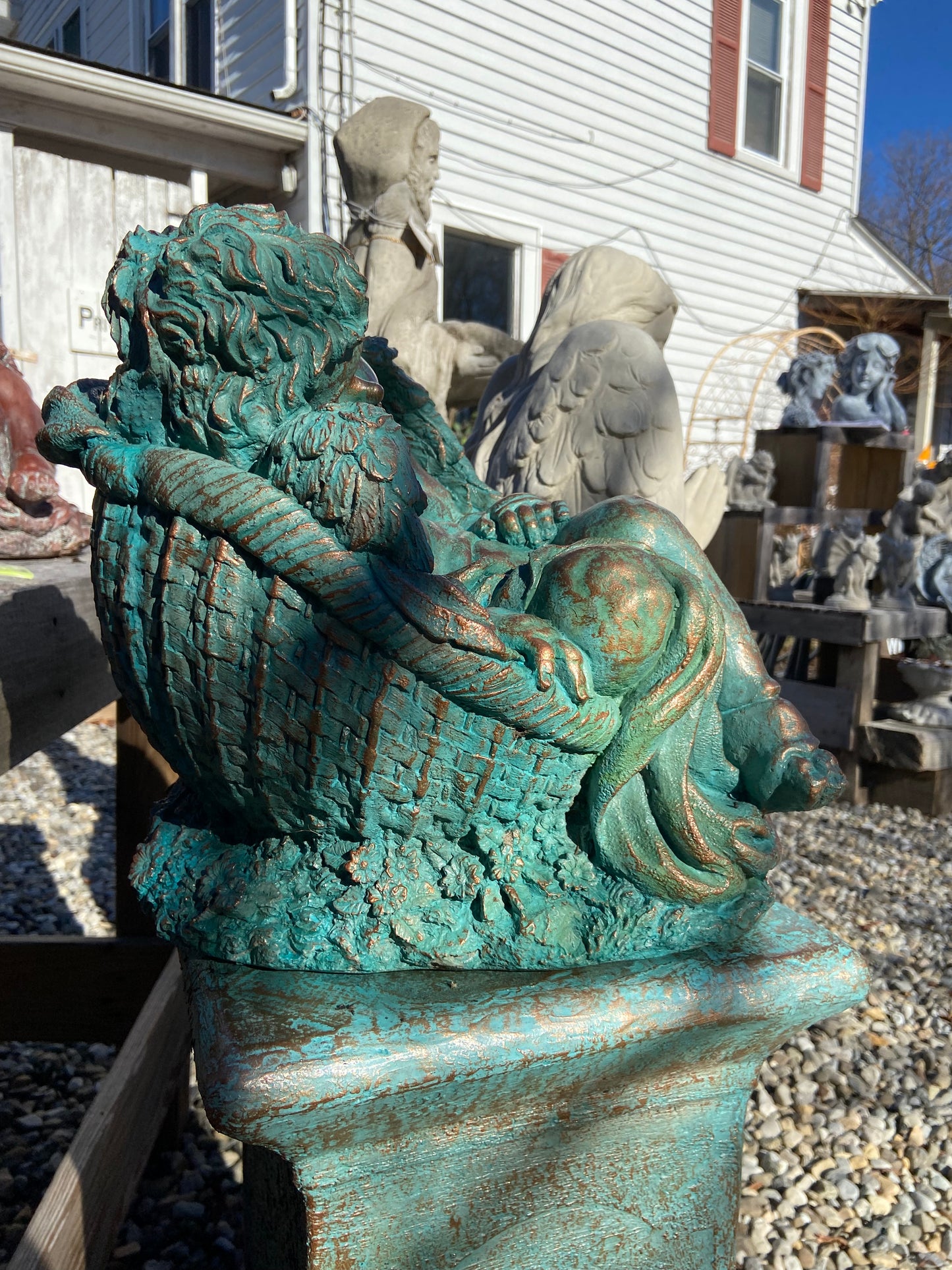 Cherub in Basket