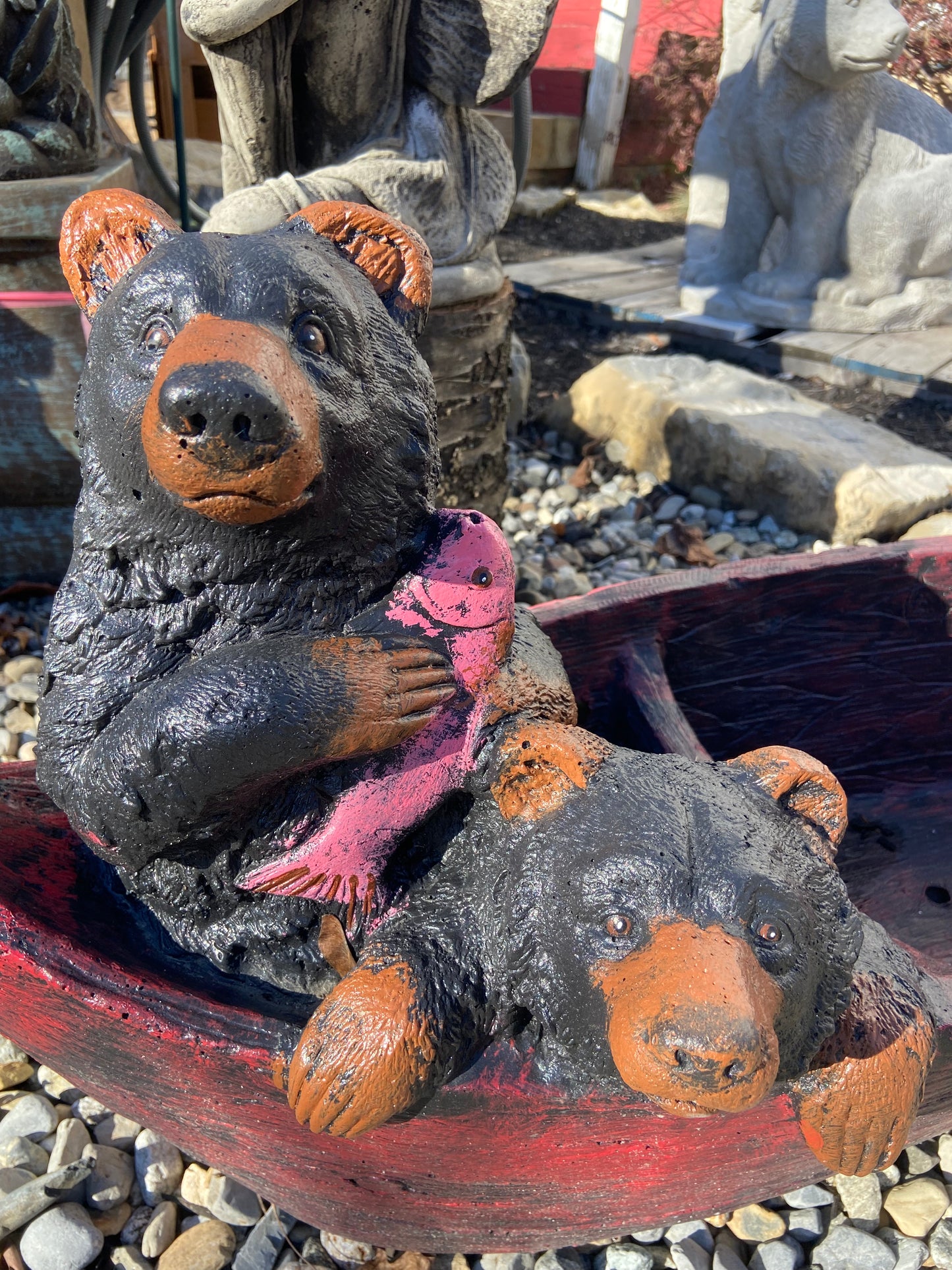 Bear Boat Planter