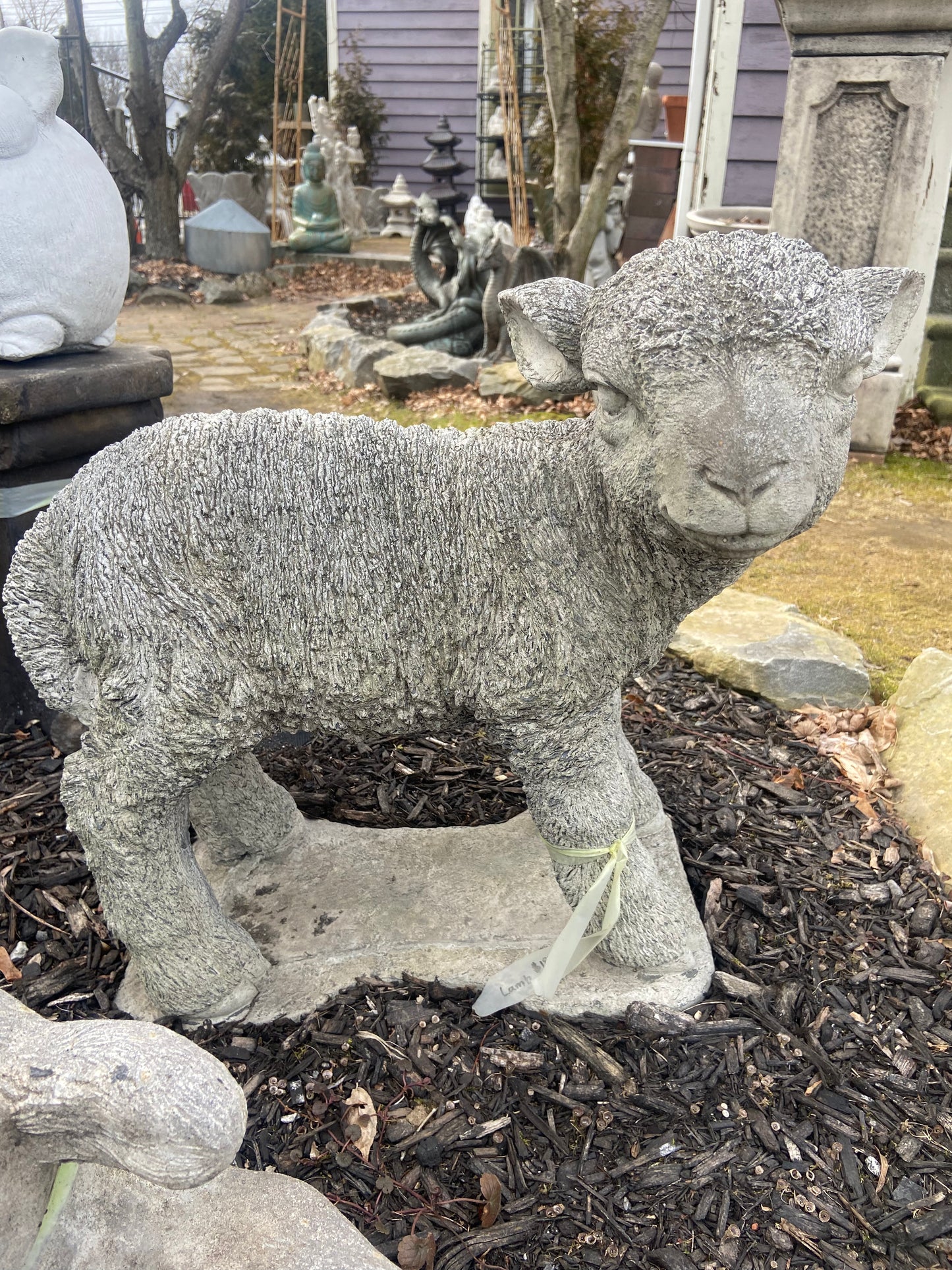 Lamb Standing Statue
