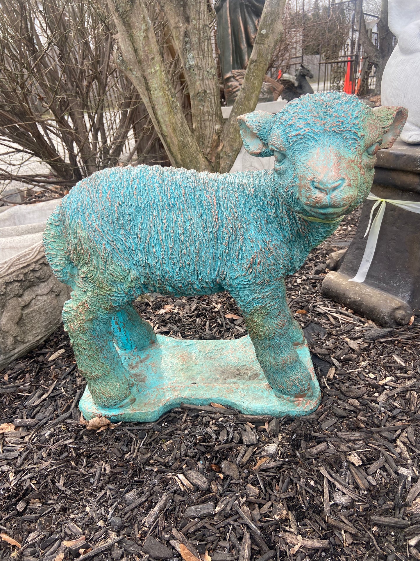 Lamb Standing Statue
