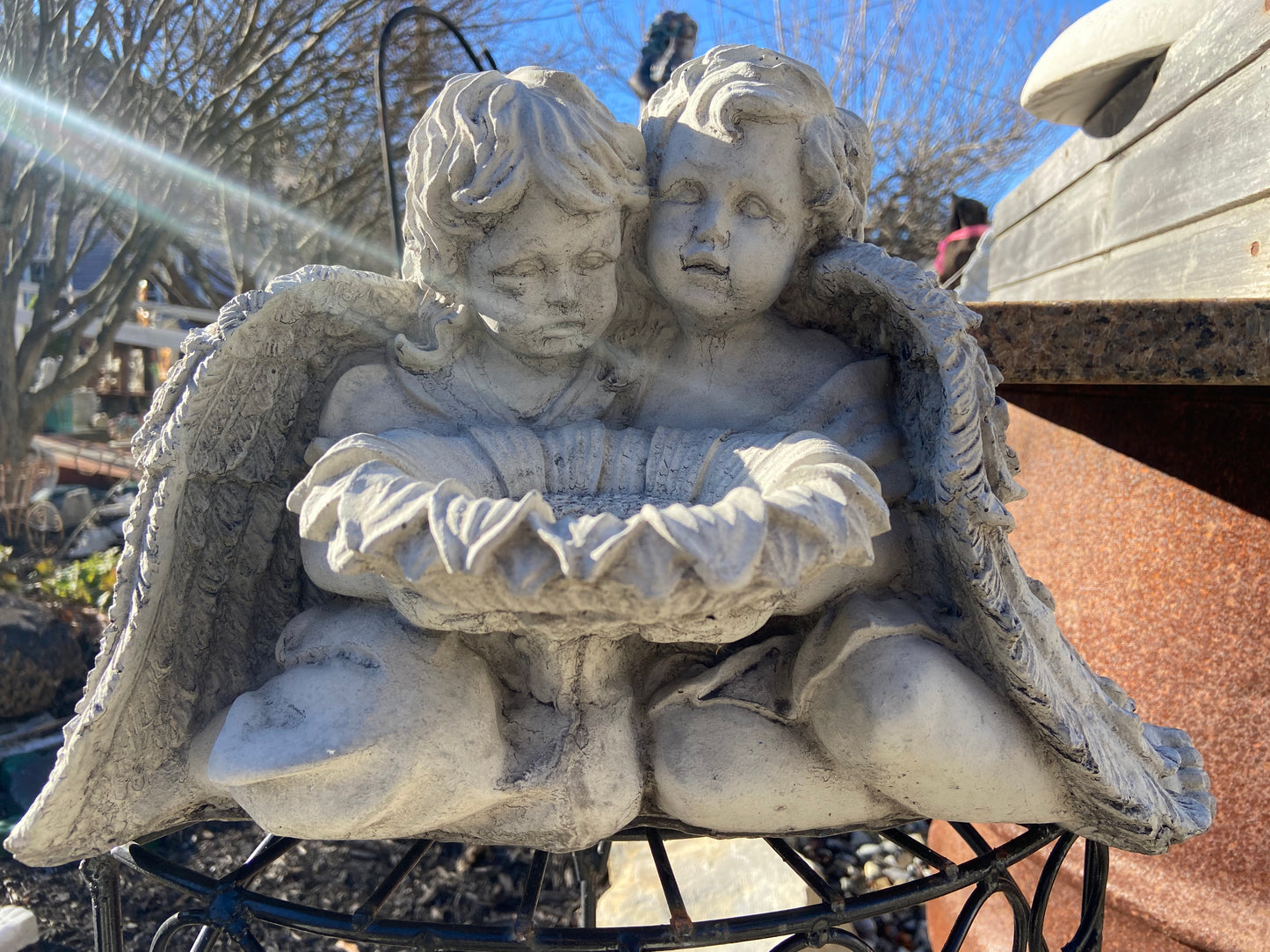Angels with Sunflower Statue