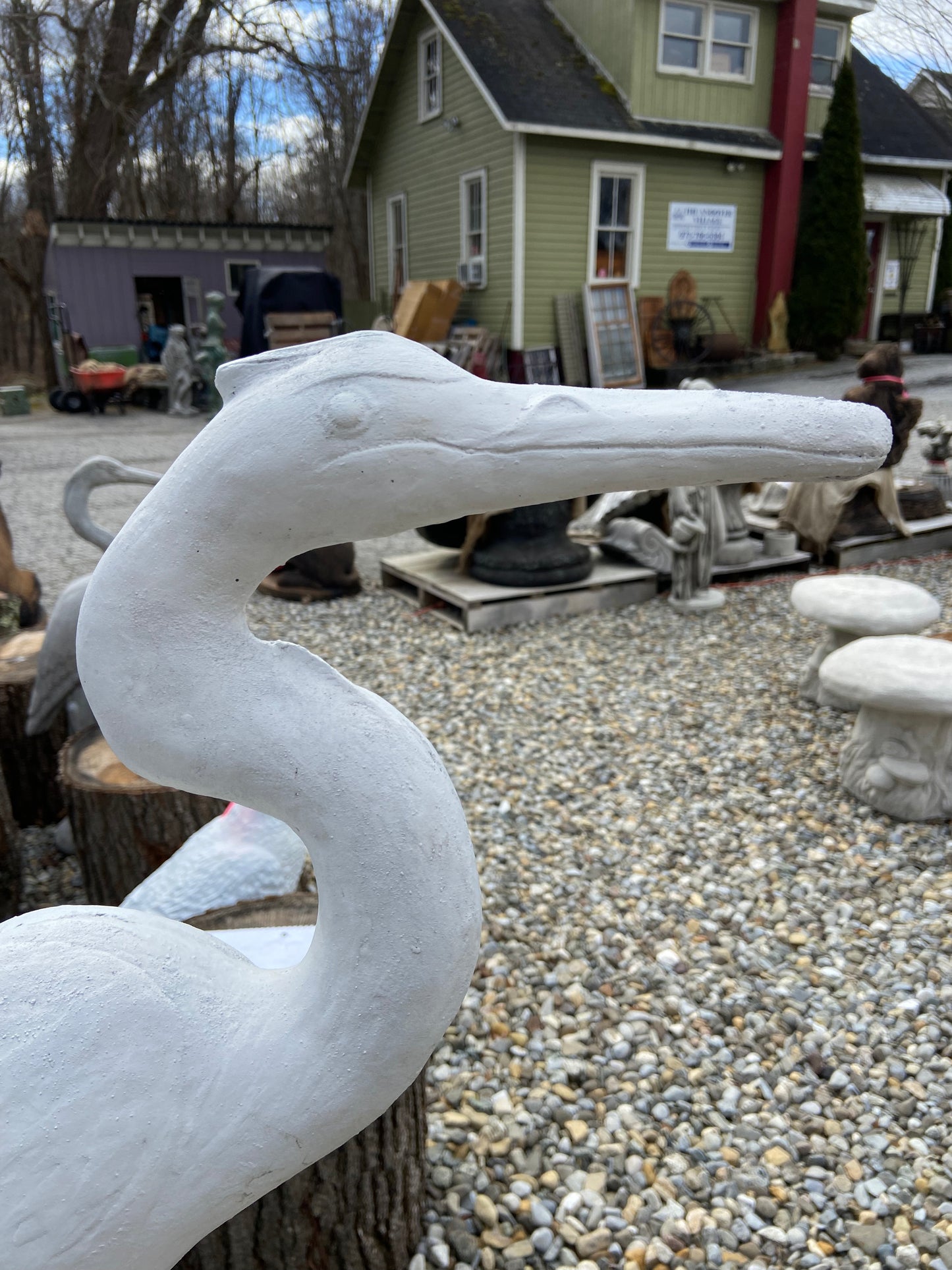 Egret Statue