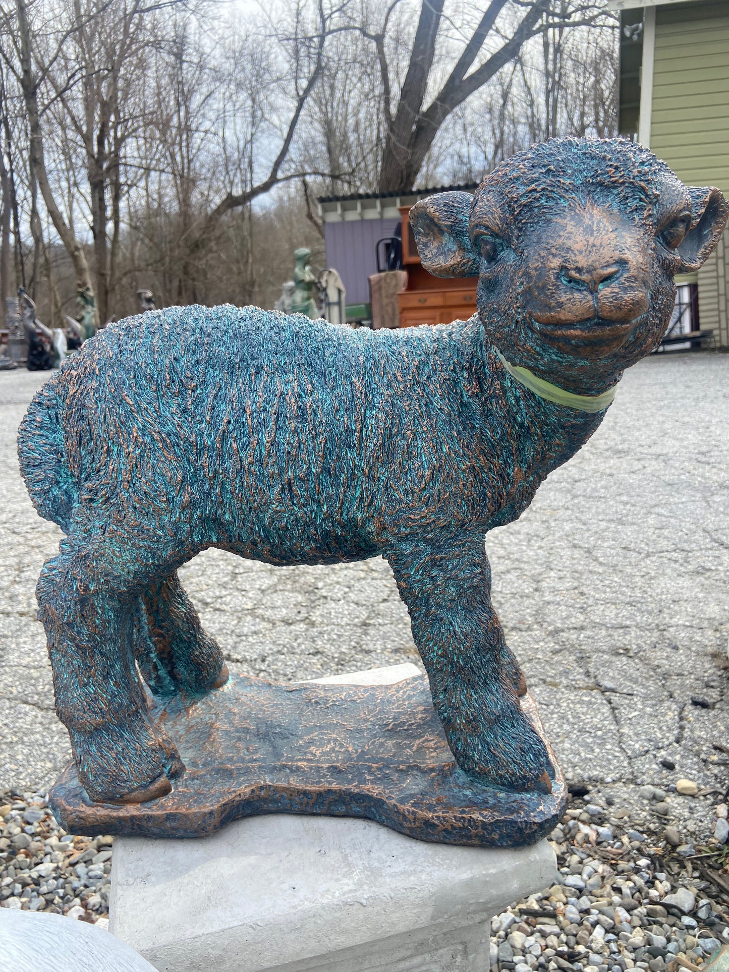 Lamb Standing Statue