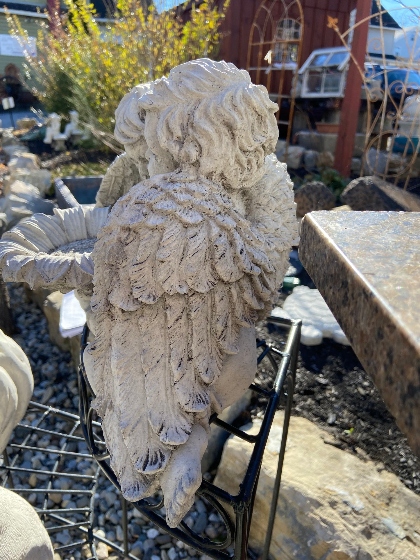 Angels with Sunflower Statue