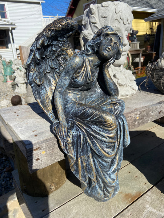 Bench Angel Statue