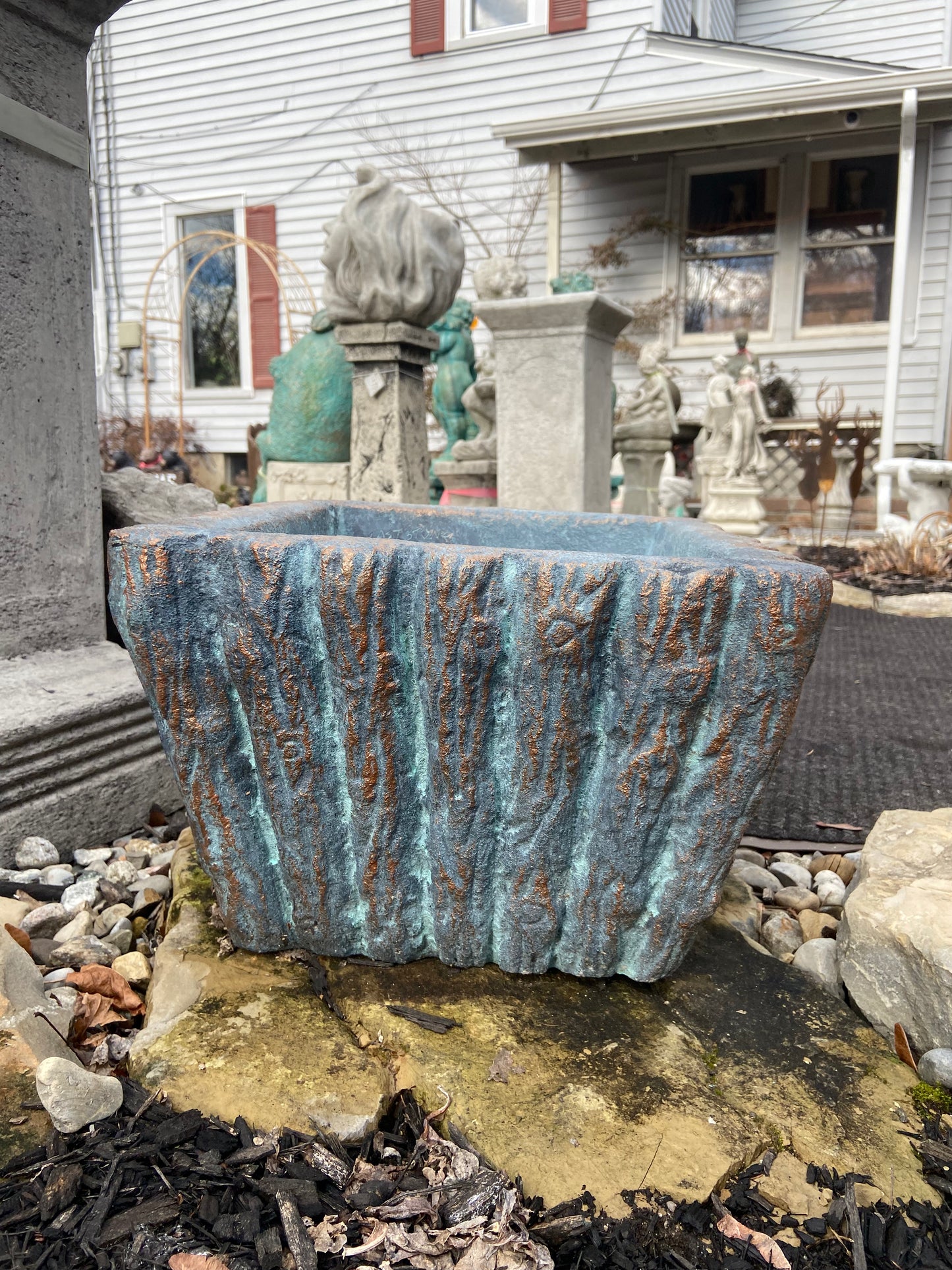 Faux Bois Planter
