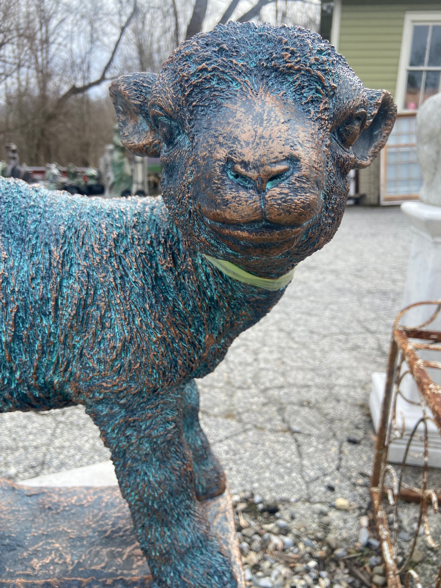Lamb Standing Statue