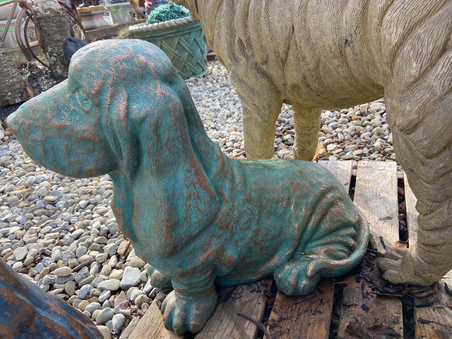 Basset Hound Statue