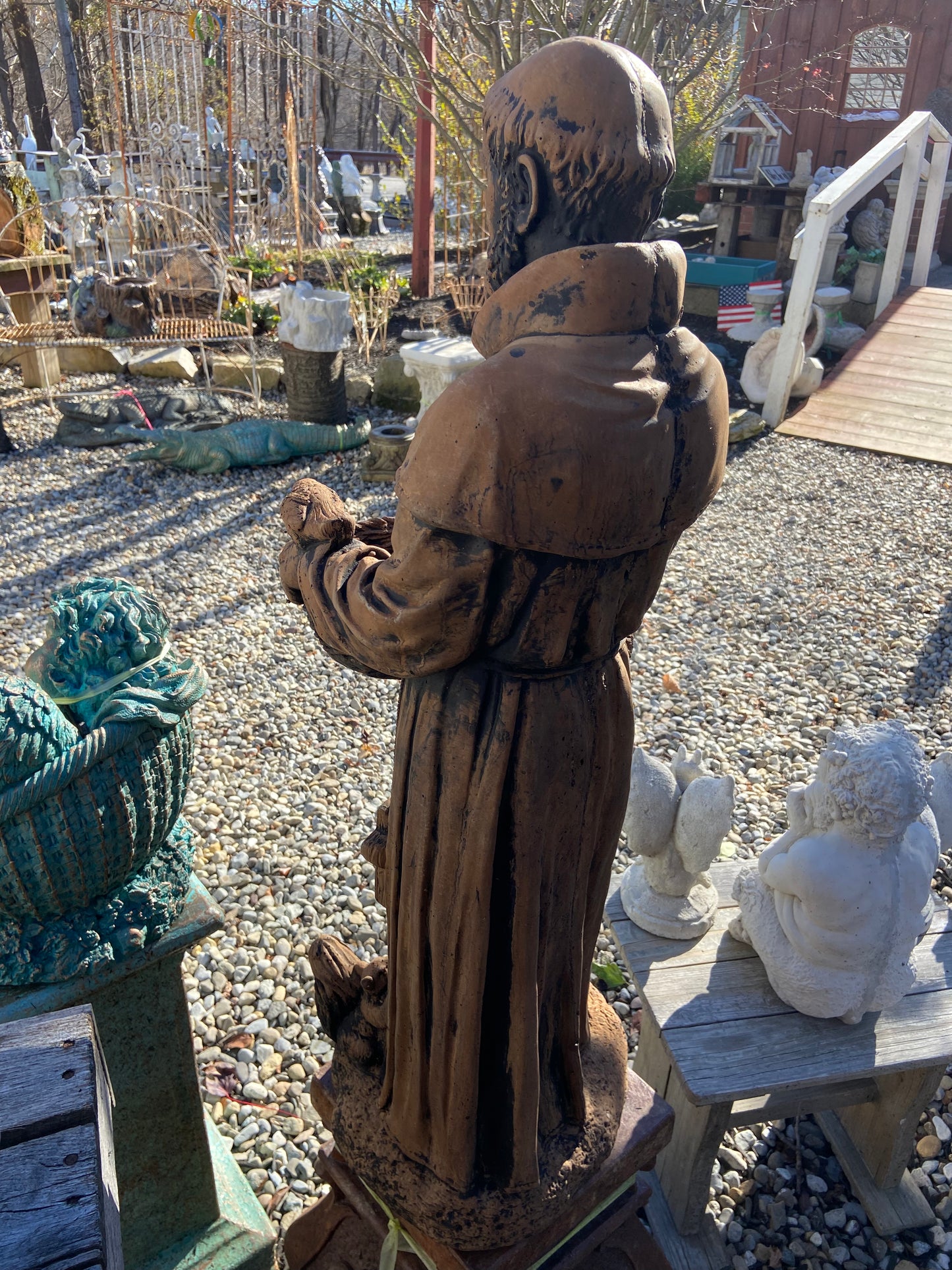 St. Francis Bird Feeder/Planter