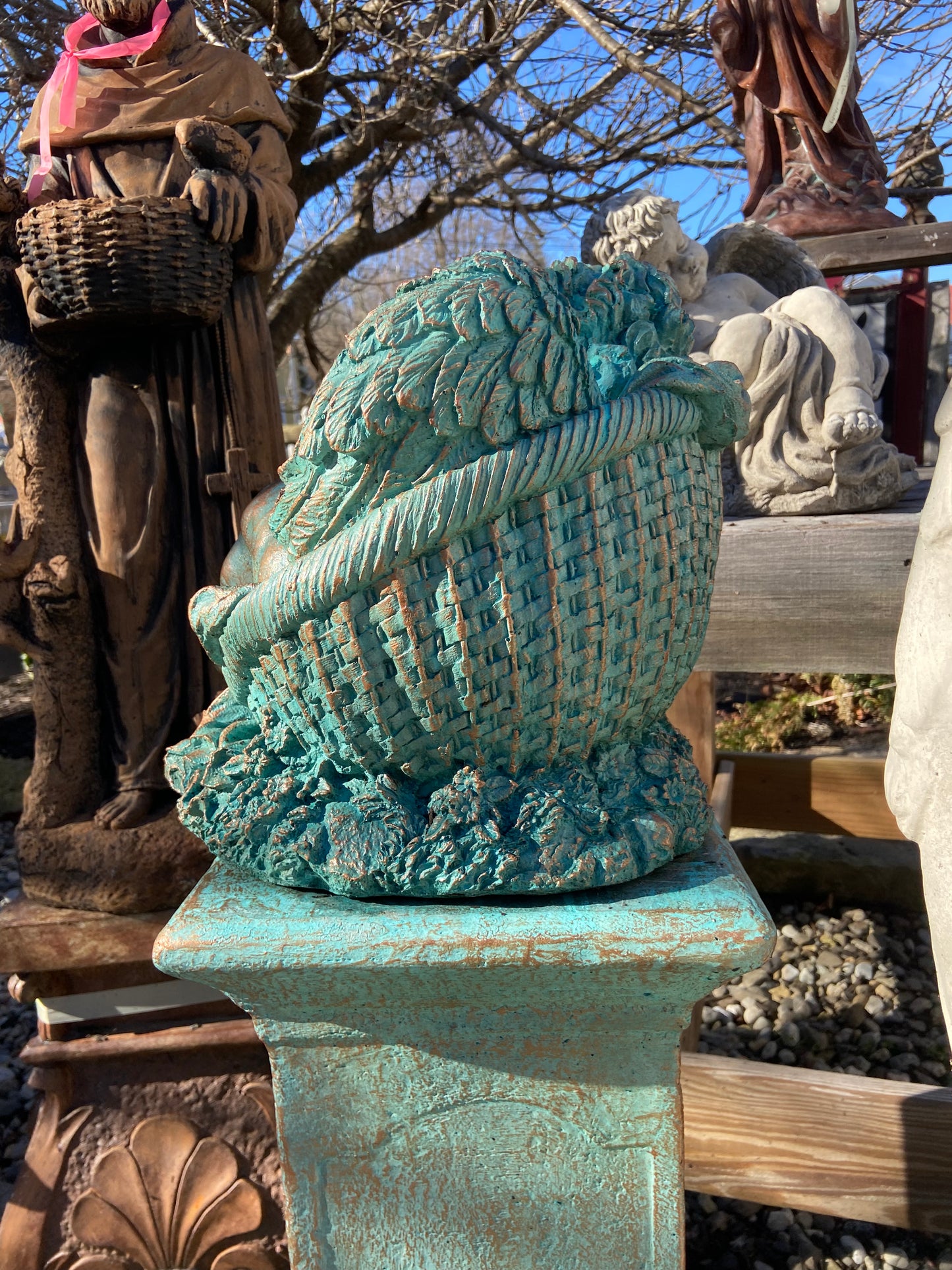 Cherub in Basket