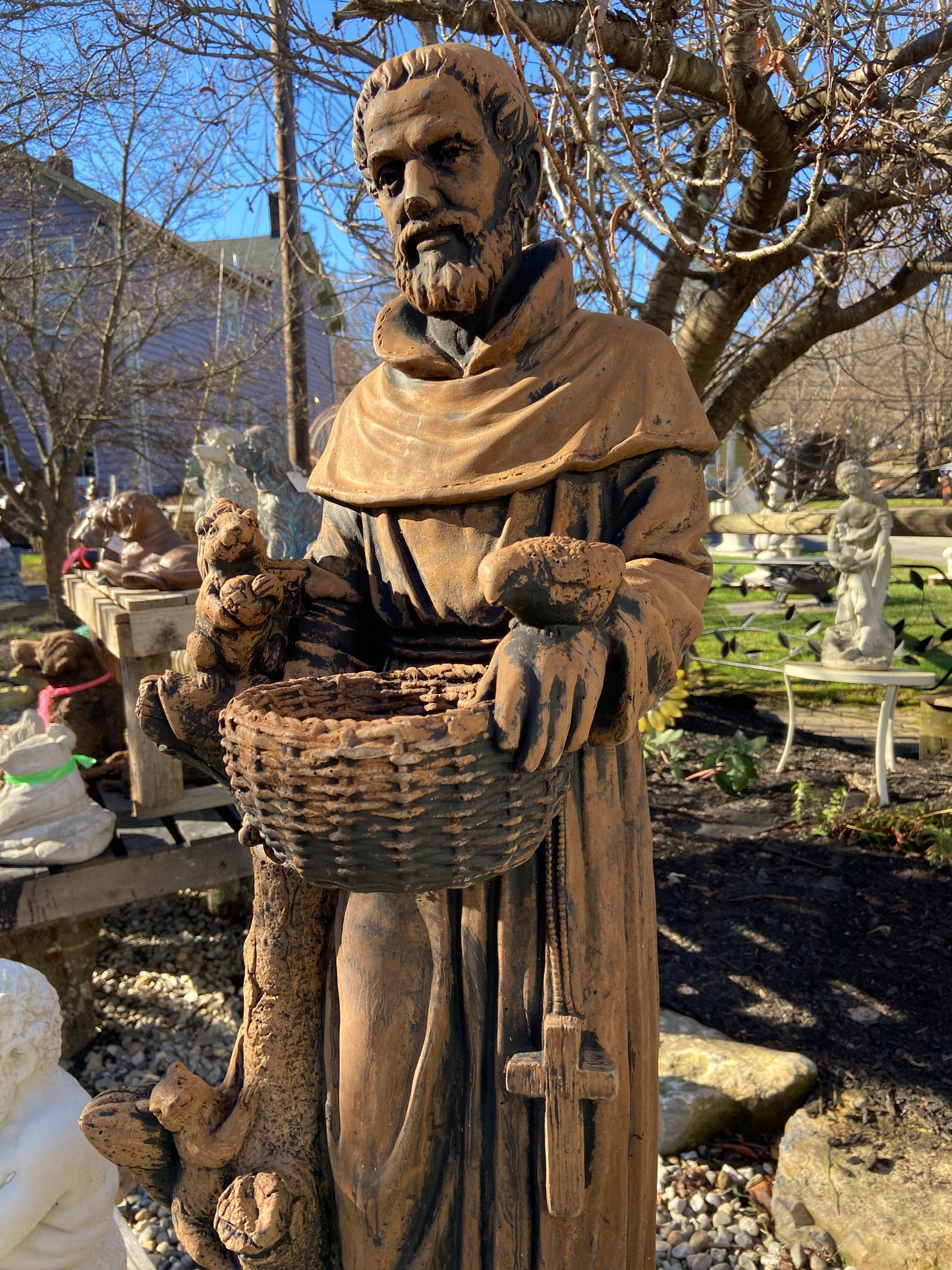 St. Francis Bird Feeder/Planter