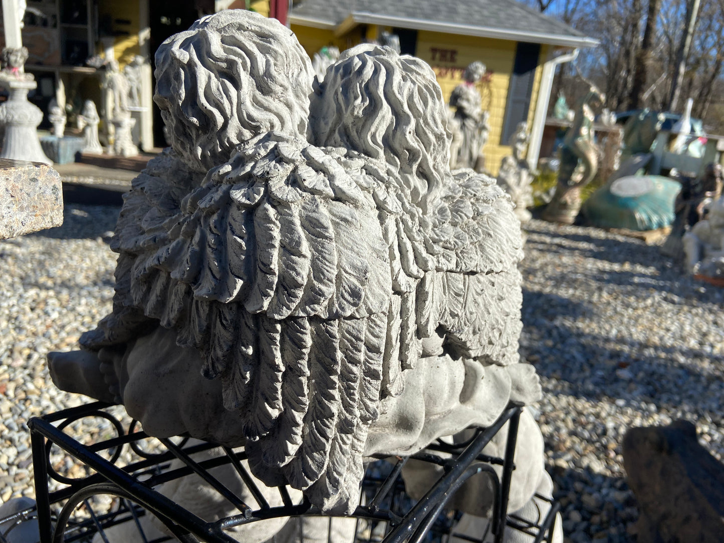 Angels with Sunflower Statue