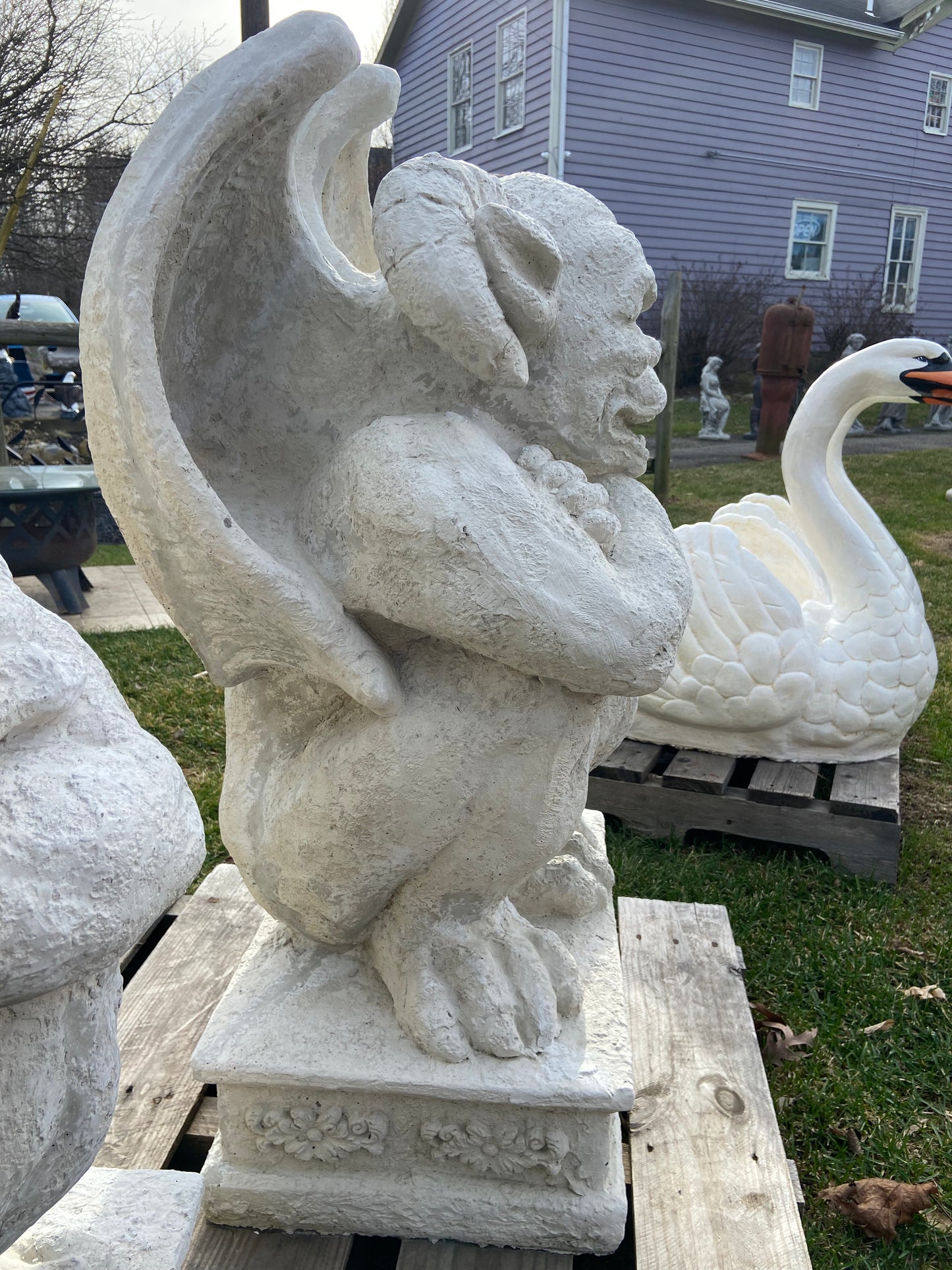 Large Cross Armed Gargoyle