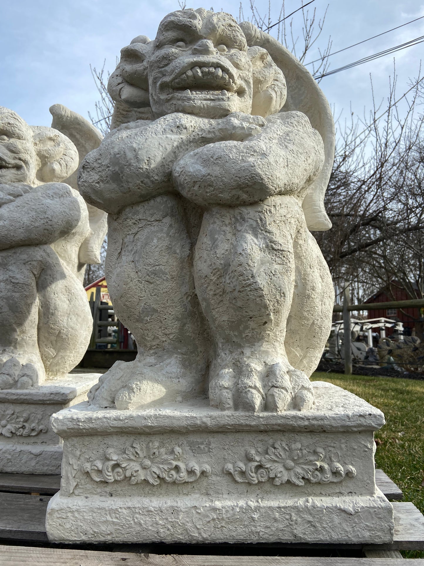 Large Cross Armed Gargoyle
