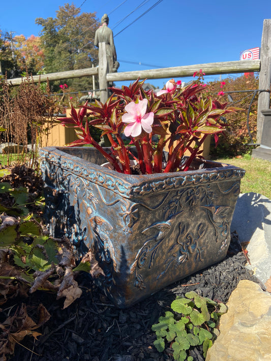 Square Hummingbird Planter