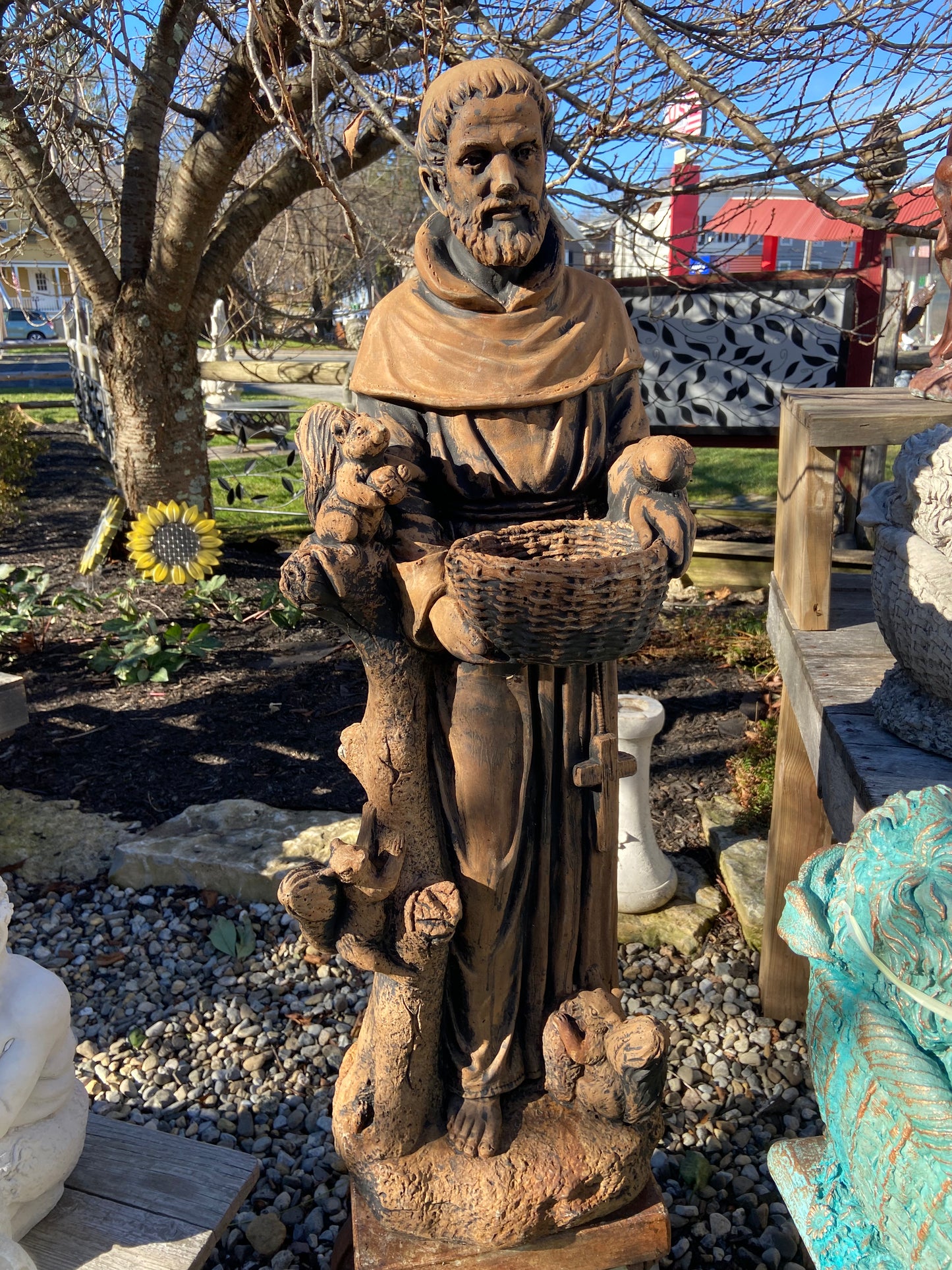 St. Francis Bird Feeder/Planter