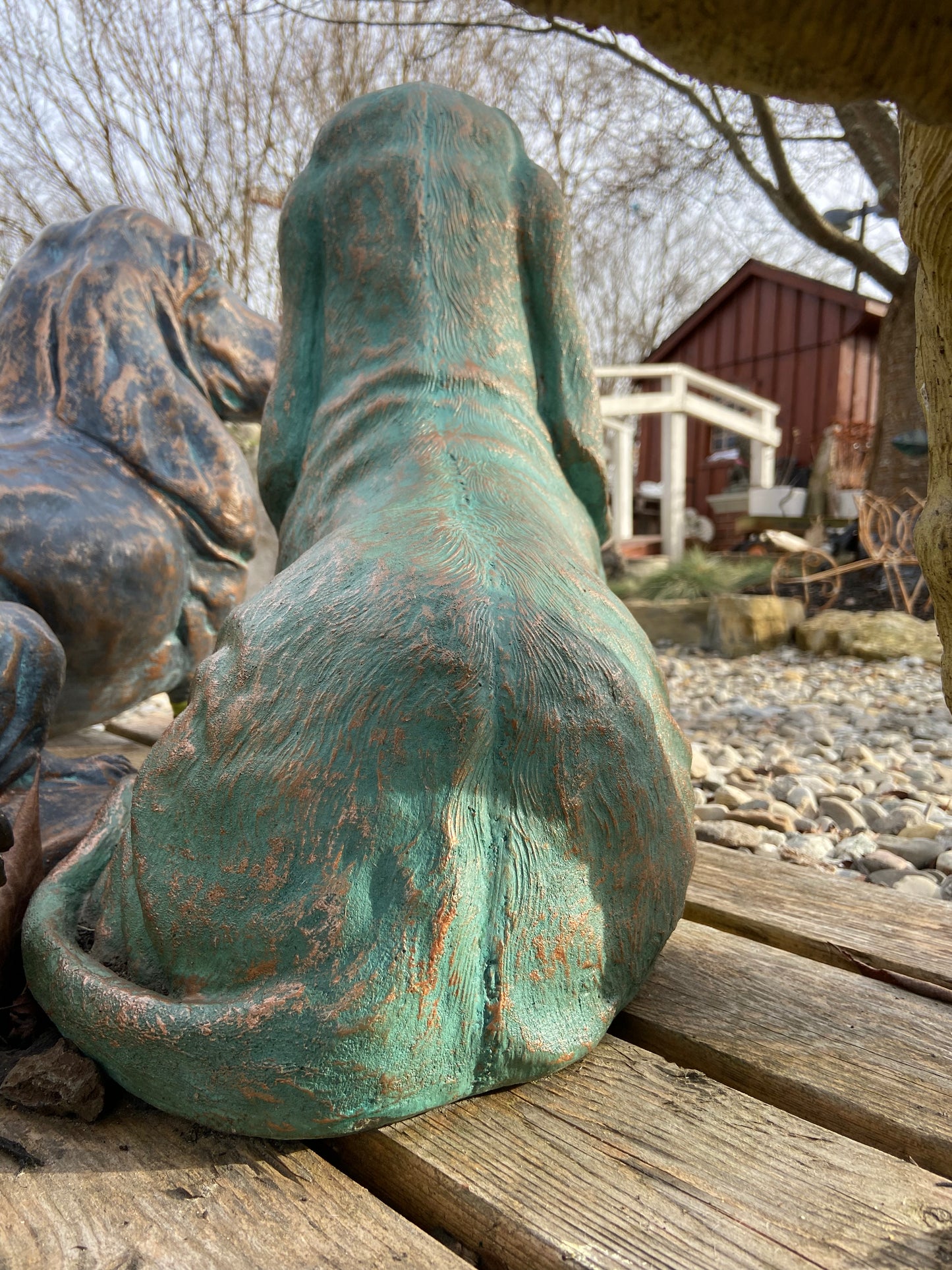 Basset Hound Statue